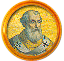 Round portrait medallion of Marinus I, Basilica of St. Paul Outside the Walls