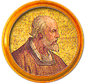 Round portrait medallion of Martin IV, Basilica of St. Paul Outside the Walls
