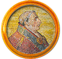 Round portrait medallion of Paul II, Basilica of St. Paul Outside the Walls