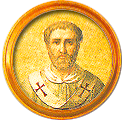 Round portrait medallion of Pelagius II, Basilica of St. Paul Outside the Walls
