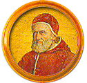 Round portrait medallion of Pius IV, Basilica of St. Paul Outside the Walls