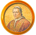 Round portrait medallion of Bd. Pius IX, O.F.S., Basilica of St. Paul Outside the Walls
