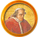 Round portrait medallion of Pius VII, O.S.B., Basilica of St. Paul Outside the Walls