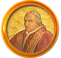 Round portrait medallion of Pius VIII, Basilica of St. Paul Outside the Walls
