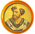 Round portrait medallion of Romanus, Basilica of St. Paul Outside the Walls