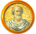 Round portrait medallion of Sabinian, Basilica of St. Paul Outside the Walls