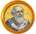Round portrait medallion of Sergius II, Basilica of St. Paul Outside the Walls