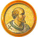 Round portrait medallion of Sylvester II, Basilica of St. Paul Outside the Walls