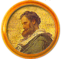 Round portrait medallion of Stephen VIII (Stephen IX), Basilica of St. Paul Outside the Walls