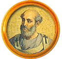 Round portrait medallion of Theodore I, Basilica of St. Paul Outside the Walls