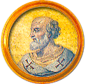 Round portrait medallion of Vigilius, Basilica of St. Paul Outside the Walls
